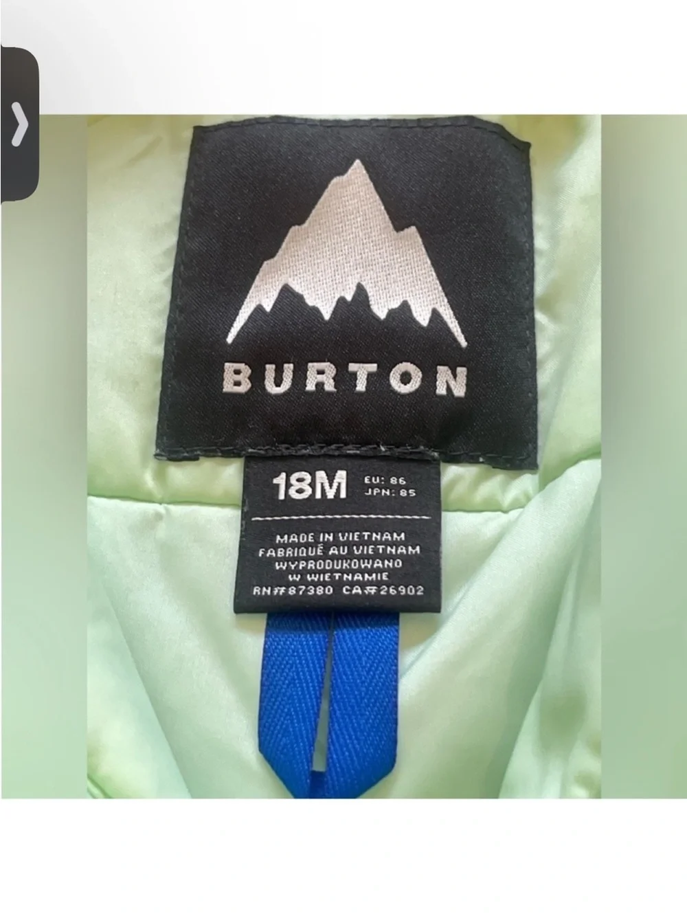 Burton Maven Toddlers Bib Pants Designed for the Snow Size 18 Months
